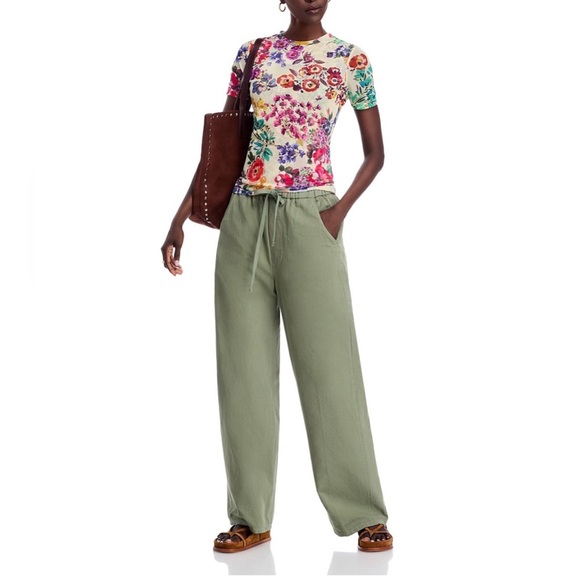 Johnny Was Evalon Floral Mesh Short-Sleeve Top 🌸 Size XS 🌷 Like New! - Picture 2 of 9